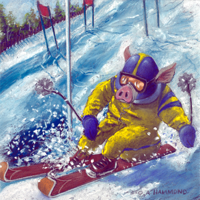 Pig Out on the Slopes